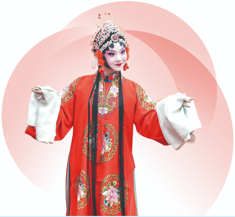 舞台上的王妍俊秀大气（受访者供图）